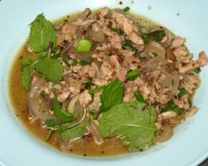 Thai pork and mint salad