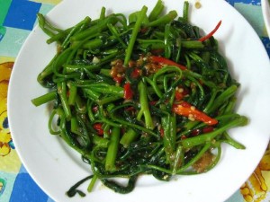 Thai fried morning glory