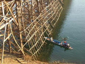 wooden bridge sangkhlaburi thailand