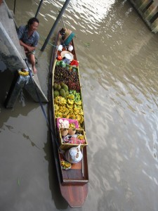 amphawa floating market thailand