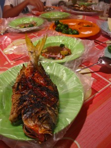grilled fish in kota kinabalu