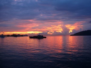 kot kinabalu sunset