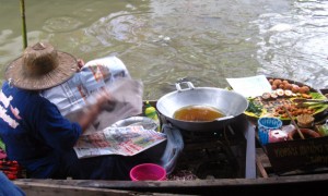 Thailand floating market