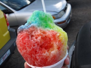 rainbow shave ice in hawaii