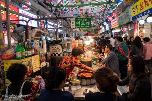 Korean street food in Seoul