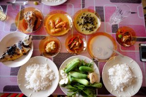 Nasi Ulam is a meal of rice with fresh vegetables, but there are so many side dishes available at D'Umi Nasi Ulam that you may need to clear your schedule for an entire day when you visit