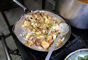 Local Brazilian food doesnt get much better than Belo Horizonte specialty Feijao Tropeiro